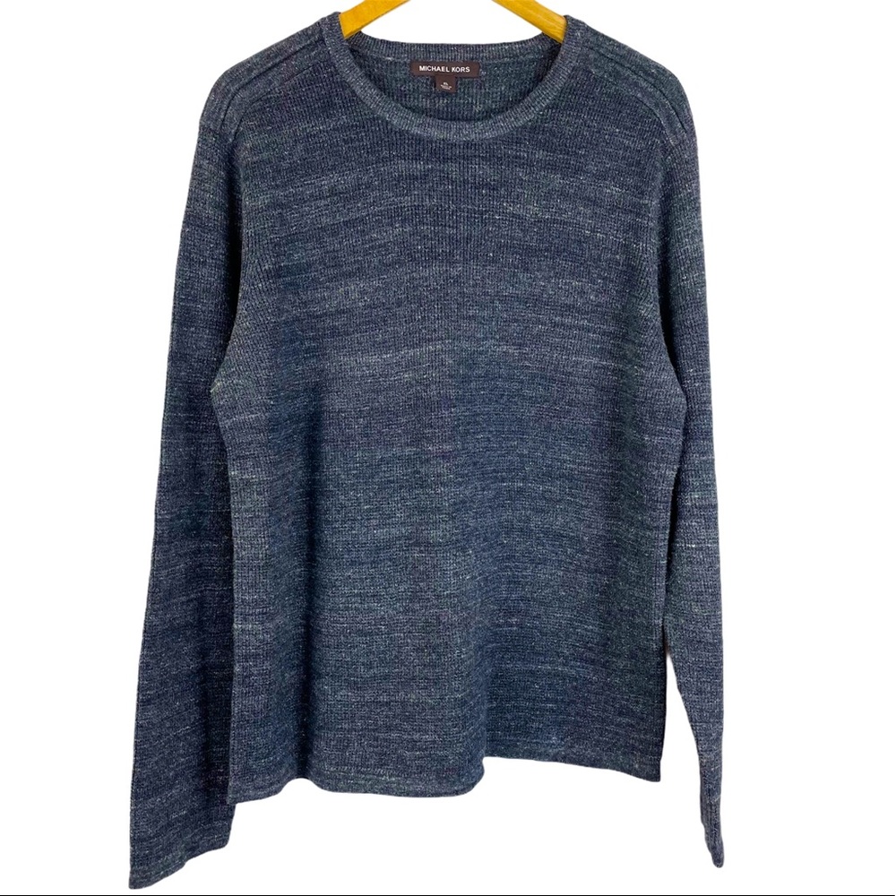 Michael Kors Waffle Knit Pullover Crewneck Sweater